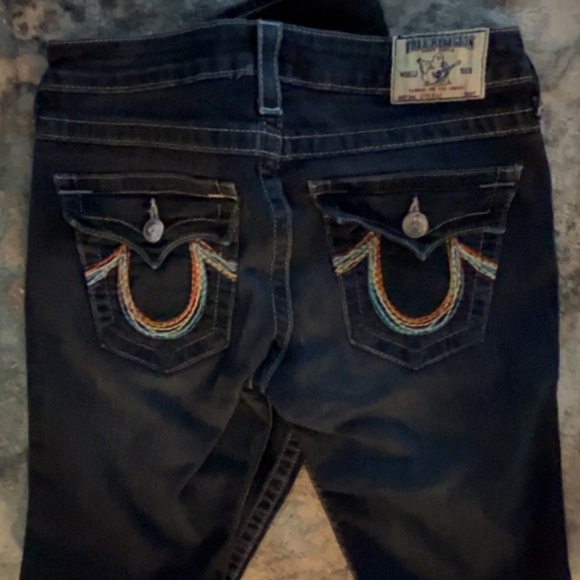 TRUE RELIGION- !!RARE!! WOMENS RAINBOW JEANS!!! - Picture 2 of 3